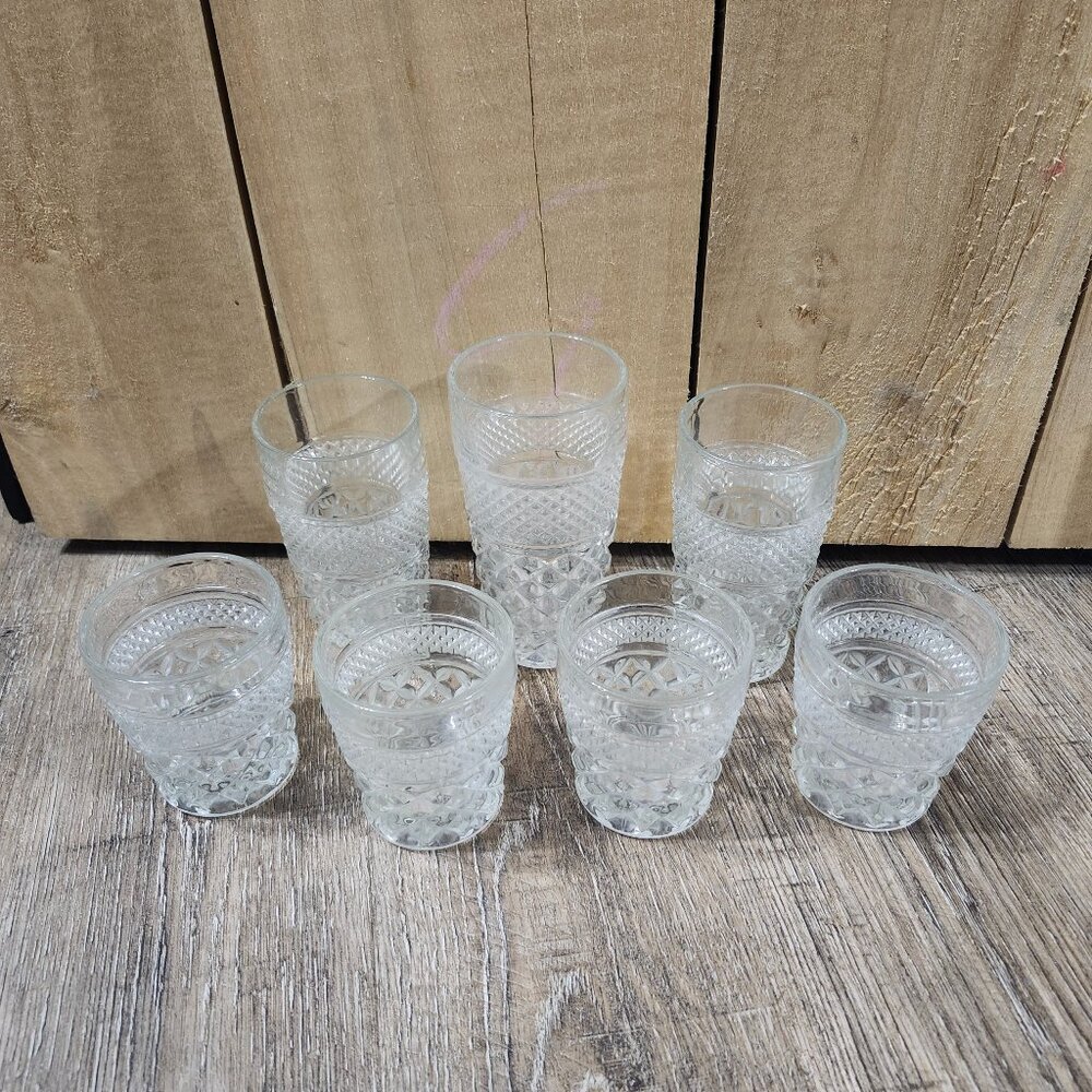 Vintage Wexford glasses various sizes